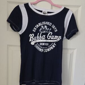 Bubba Gump Navy and White T-Shirt